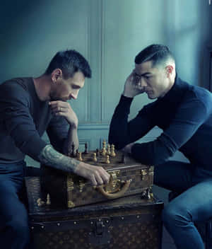 Strategic Duel Chess Match Wallpaper