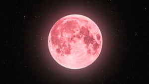 Strawberry Moon Night Sky Wallpaper