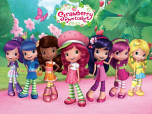 Strawberry Shortcake Characters Pose Wallpaper