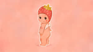 Strawberry Sonny Angel Figure Wallpaper