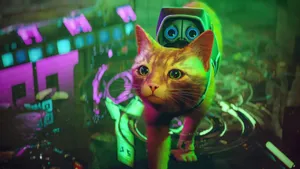 Stray Game Cyber Cat Adventure Wallpaper