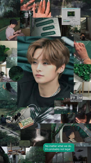 Stray Kids Aesthetic Collage_ Dark Urban Vibes Wallpaper