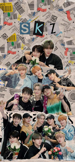 Stray Kids Collage Aesthetic Wallpaper