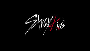 Stray Kids Logo Black Background Wallpaper