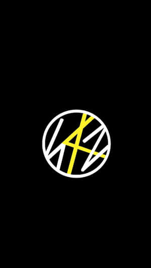 Stray Kids Logo Black Yellow Wallpaper