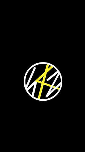 Stray Kids Logo Black Yellow Wallpaper