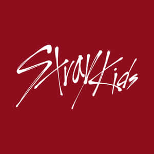 Stray Kids Logo Red Background Wallpaper