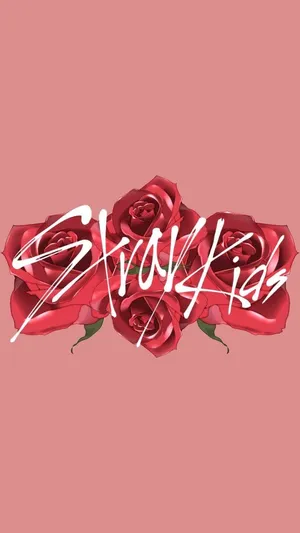 Stray_ Kids_ Rose_ Logo Wallpaper