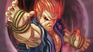 Street Fighter Akuma Fierce Stance Wallpaper