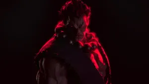 Street Fighter Akuma Intimidating Glow Wallpaper