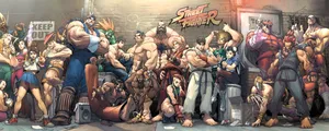 Street Fighter Alpha Characters Gathering Wallpaper
