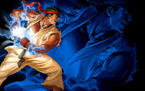 Street Fighter Alpha Electric Showdown Wallpaper