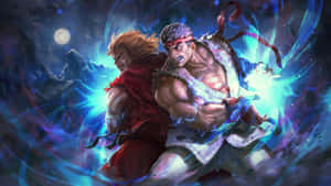 Street Fighter Alpha Epic Battle Wallpaper