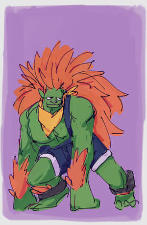 Street Fighter Blanka Artwork Wallpaper