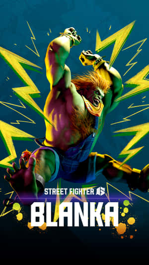 Street Fighter Blanka Electric Fury Wallpaper