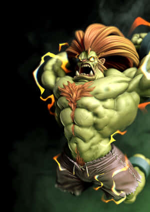 Street Fighter Blanka Electric Fury Wallpaper