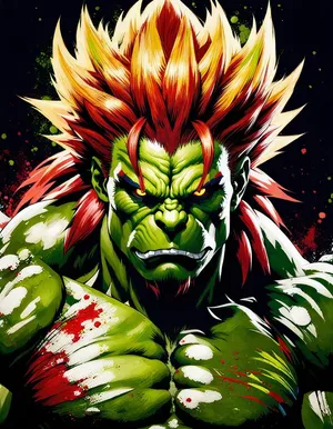 Street Fighter Blanka Fierce Stance Wallpaper
