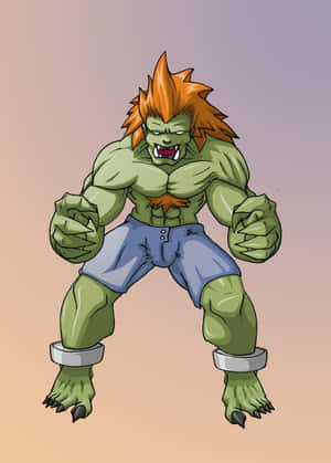 Street Fighter Blanka Fierce Stance Wallpaper