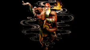 Street Fighter Dhalsim Fire Breath Wallpaper