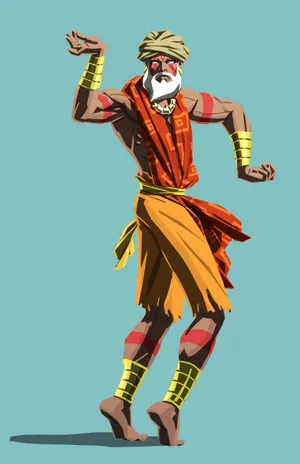Street Fighter Dhalsim Illustration Wallpaper
