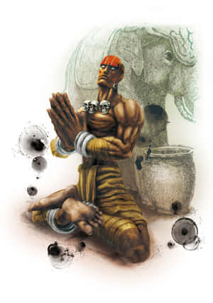 Street Fighter Dhalsim Meditation Art Wallpaper
