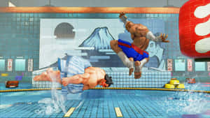 Street Fighter E Honda Battle Wallpaper