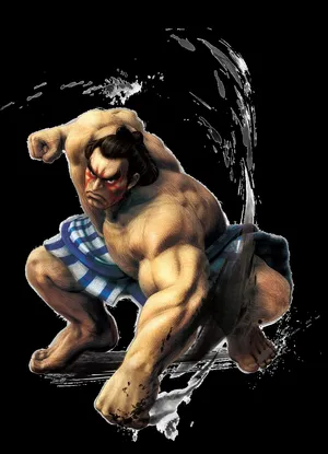 Street Fighter E Honda Character Art Wallpaper