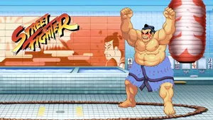 Street Fighter E Honda Victory Pose Wallpaper