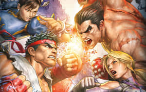 Street Fighter Epic Battle Artwork Wallpaper