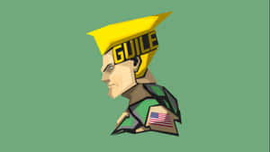 Street Fighter Guile Geometric Art Wallpaper