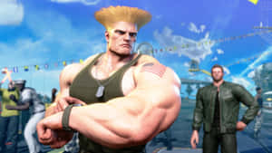 Street Fighter Guile Power Stance Wallpaper