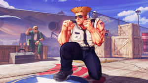 Street Fighter Guile Readyfor Battle Wallpaper