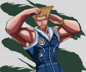 Street Fighter Guile Saluting Wallpaper