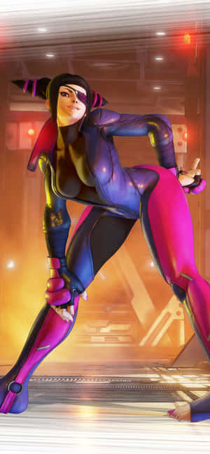 Street Fighter Juri Action Pose Wallpaper