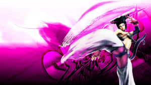 Street Fighter Juri Action Pose Wallpaper