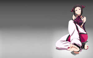 Street Fighter Juri Sitting Smiling Wallpaper