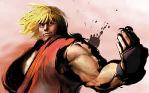 Street Fighter Ken Masters Readyfor Battle Wallpaper