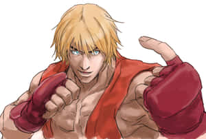 Street Fighter Ken Readyfor Battle Wallpaper