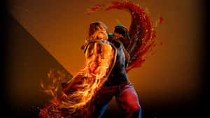 Street Fighter Ken Shoryuken Wallpaper