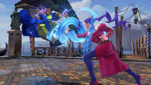 Street Fighter Rose Versus Opponent Wallpaper