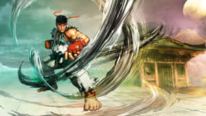 Street Fighter Ryu Hadouken Wallpaper