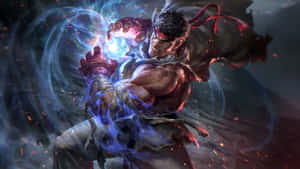 Street Fighter Ryu Powerful Hadouken Wallpaper