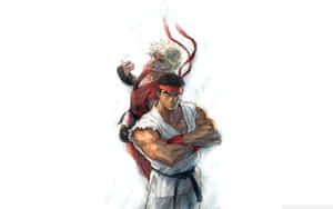 Street Fighter Ryuand Akuma Artwork Wallpaper