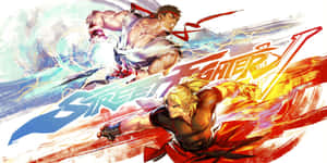 Street Fighter Ryuvs Ken Artwork Wallpaper