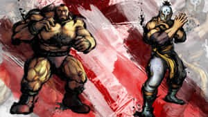 Street Fighter Zangief Vs Warrior Wallpaper