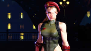 Street Fighter6 Character Cammy Night Scene Wallpaper