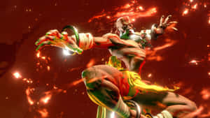 Street Fighter6 Dhalsim Fire Attack Wallpaper