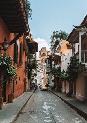 Street In Colombia Wallpaper