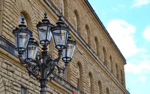 Street Lights Palazzo Pitti Wallpaper