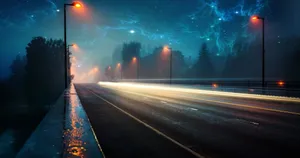 Street Night Road Lights Wallpaper